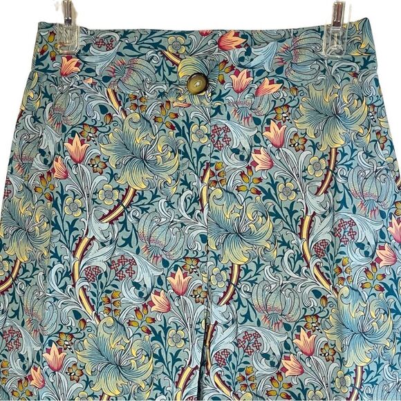 NWT SONMER Olivia Floral Print High‎ Rise 100% Viscose Wide-Leg Pant, Small - Picture 4 of 11
